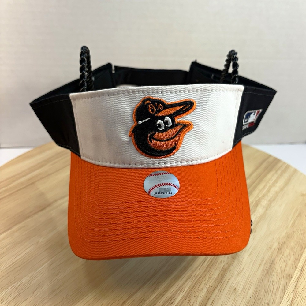 OC Sports Baltimore Orioles MLB Orange Black White One Size Visor Hat
